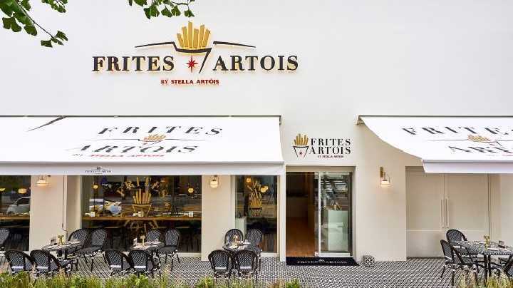 Frites Artois, a pop-up restaurant run by Stella Artois in Itaewon, Seoul (OB)
