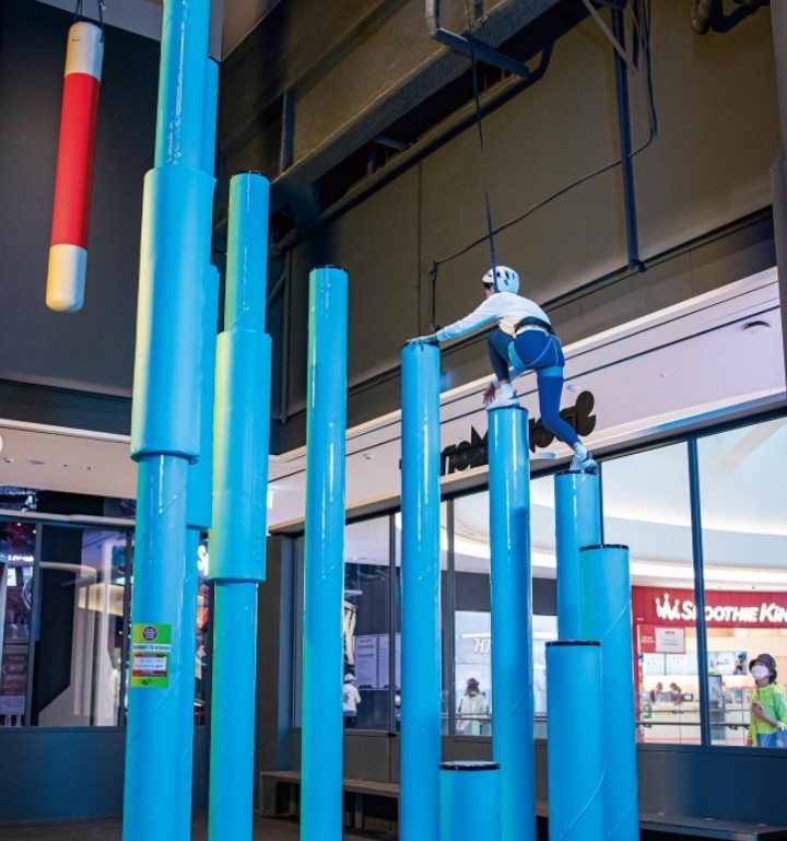 Climbing activity at the Adventure Zone of Sports Monster (Sports Monster)