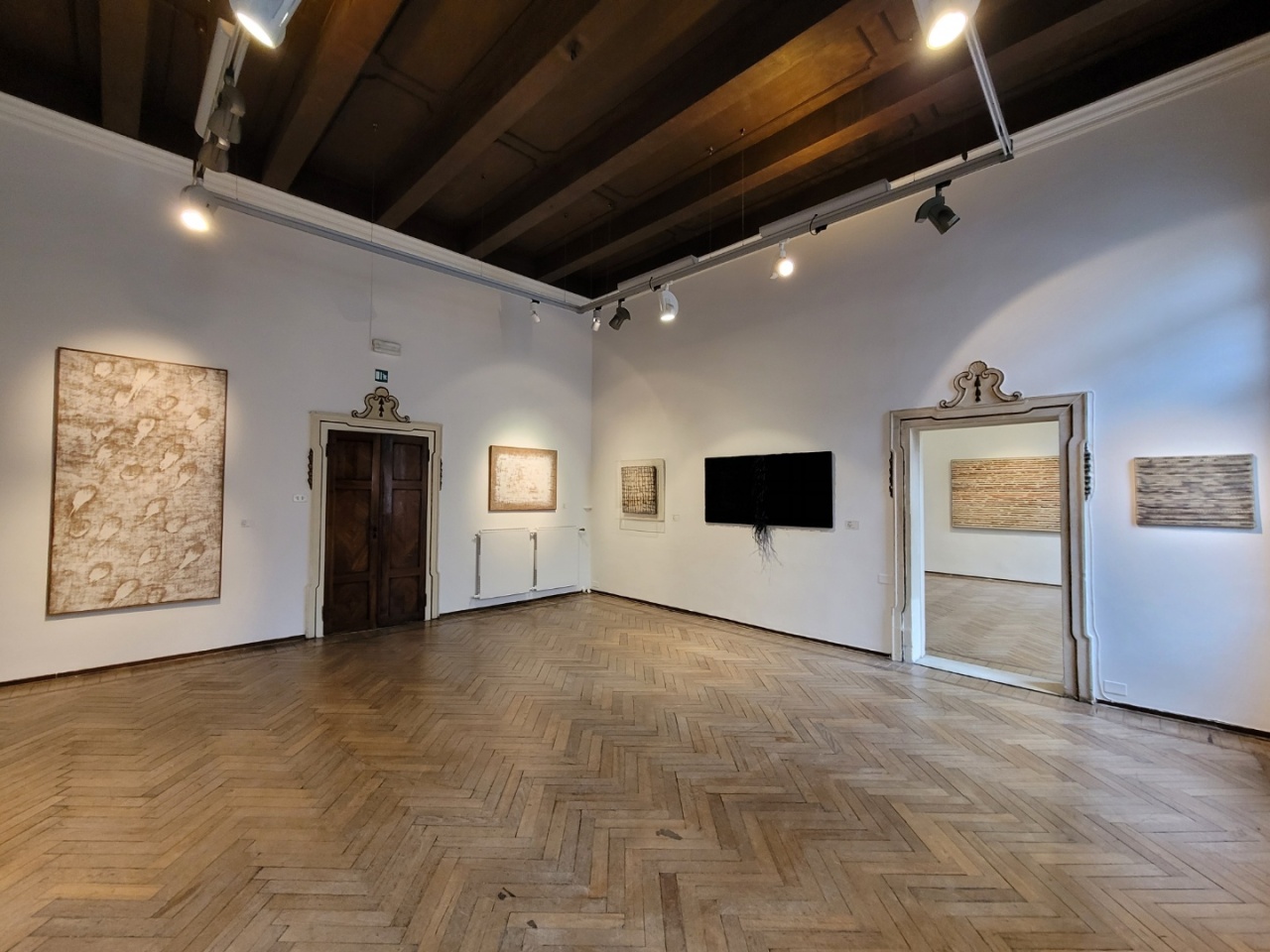 Installation view of Ha Chong-hyun’s exhibition at Palazzetto Tito in Venice, Italy (Park Yuna/The Korea Herald)