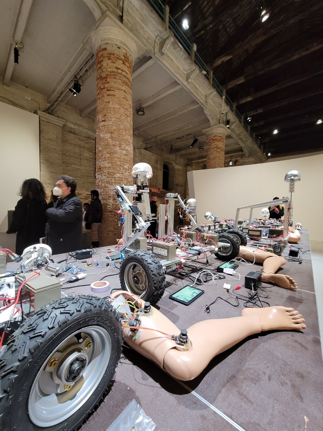 Toy Prototype” by Jeong Geum-hyung is on display at the Arsenale, the main exhibition venue of the Venice Biennale 2022. (Park Yuna/The Korea Herald)
