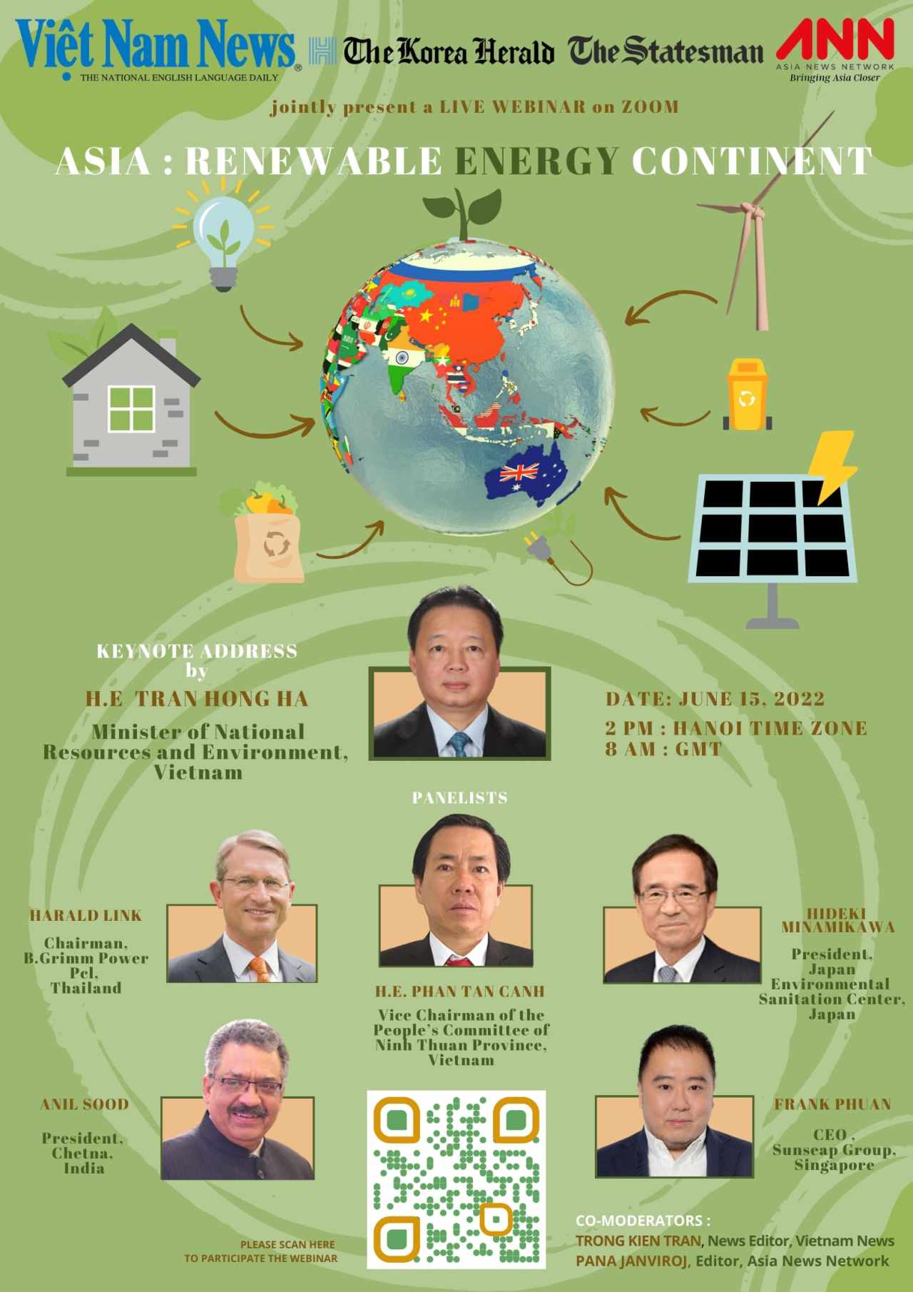 Asia: Renewable Energy webinar invitation (Asia News Network)