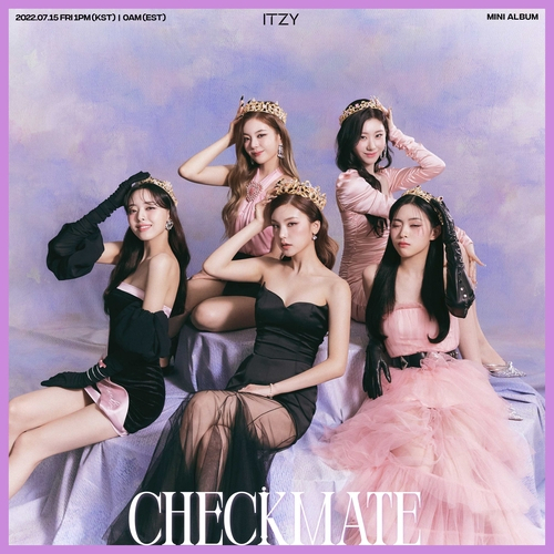This photo provided by JYP Entertainment shows a teaser image of ITZY's upcoming EP titled 