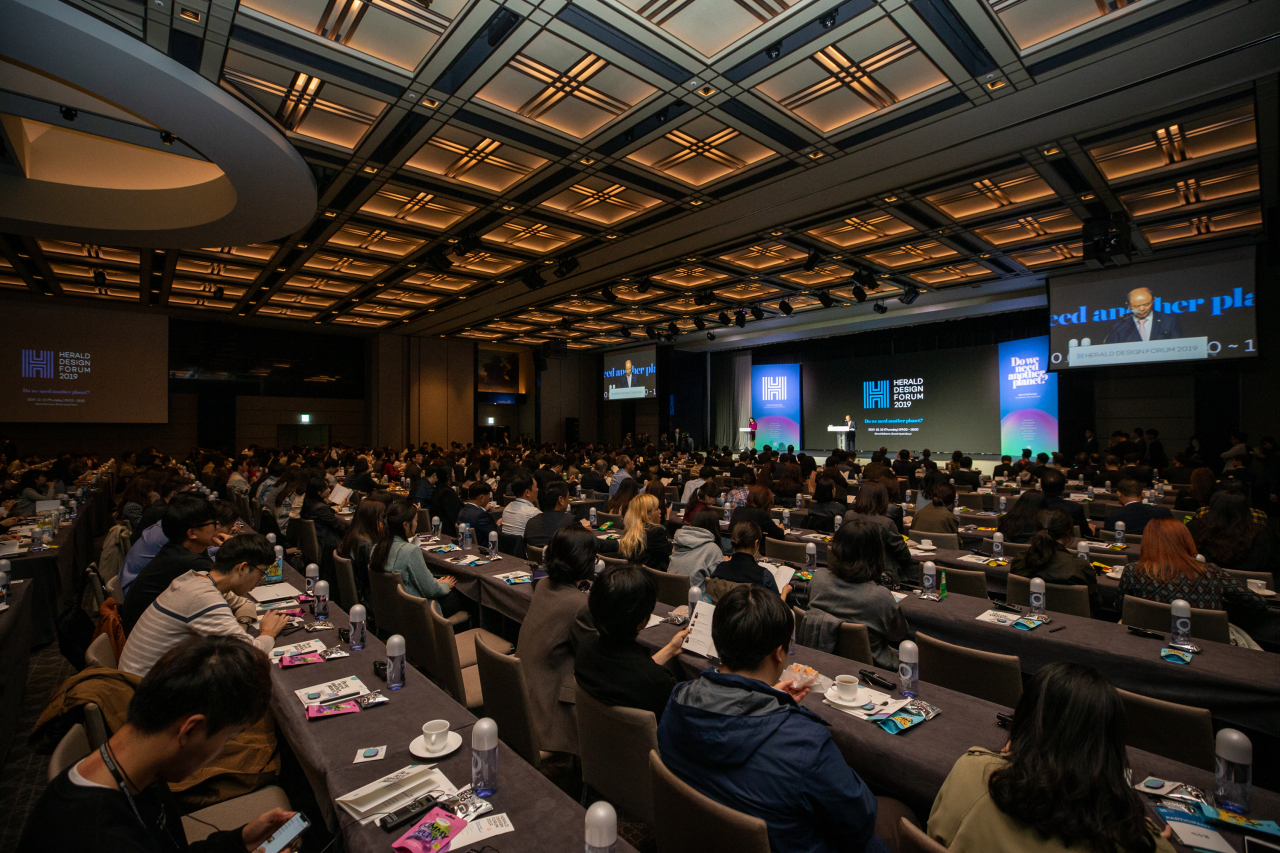 The Herald Design Forum 2019 is held under the theme “Do we need another planet?” at the Grand Hyatt Seoul on Oct.10, 2019. (Herald Design Forum)