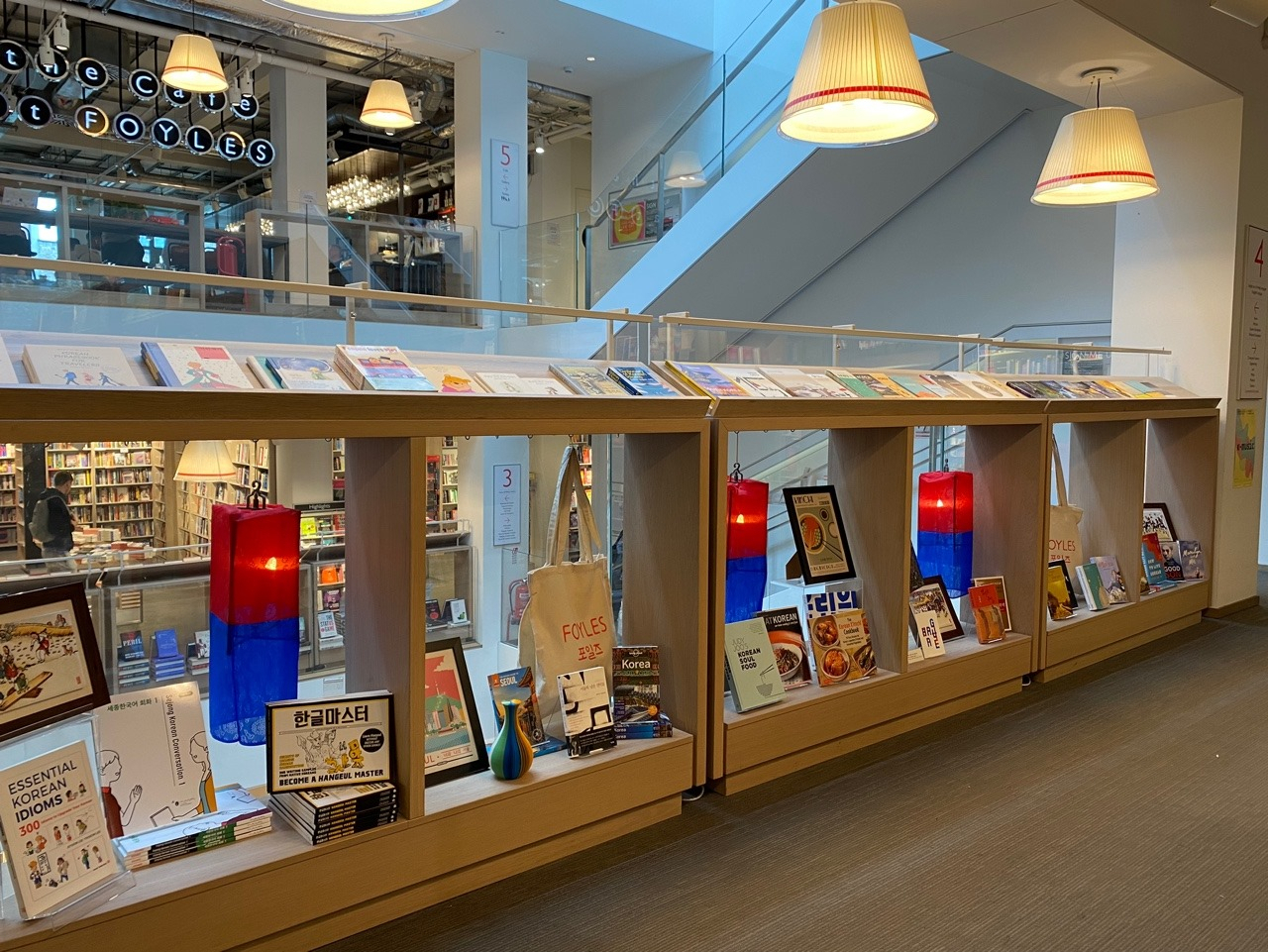 Korean books are on display at Foyles bookstore in London during last year's 