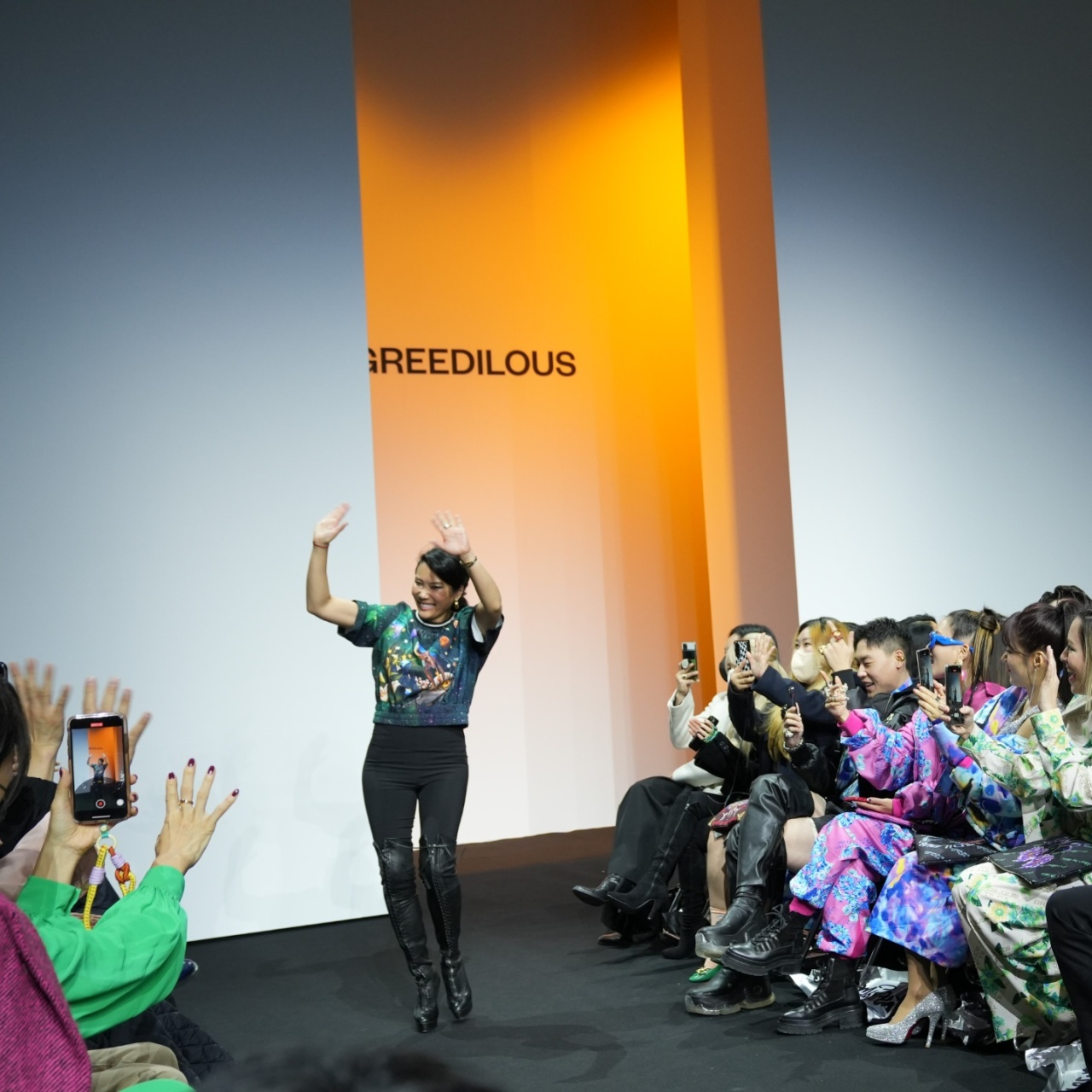 Designer Park Youn-hee’s runway show for Greedilous takes place on Tuesday at Dongdaemun Design Plaza in Seoul. (Hwang Dong-hee/The Korea Herald) 