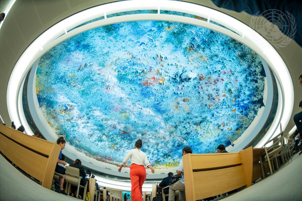 A wide view of the 50th regular session of the Human Rights Council on June 13. (United Nations)