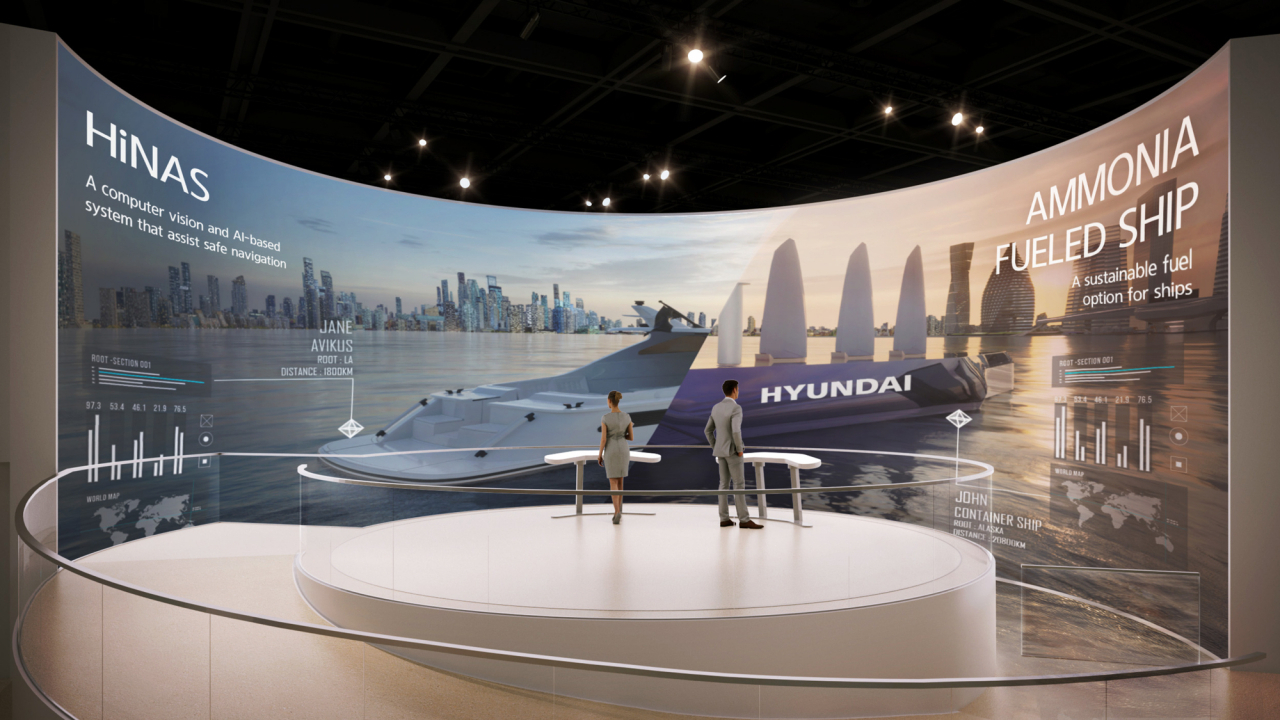 A concept image of the Hyundai Heavy Industries exhibition at CES 2023 (Hyundai Heavy Industries)