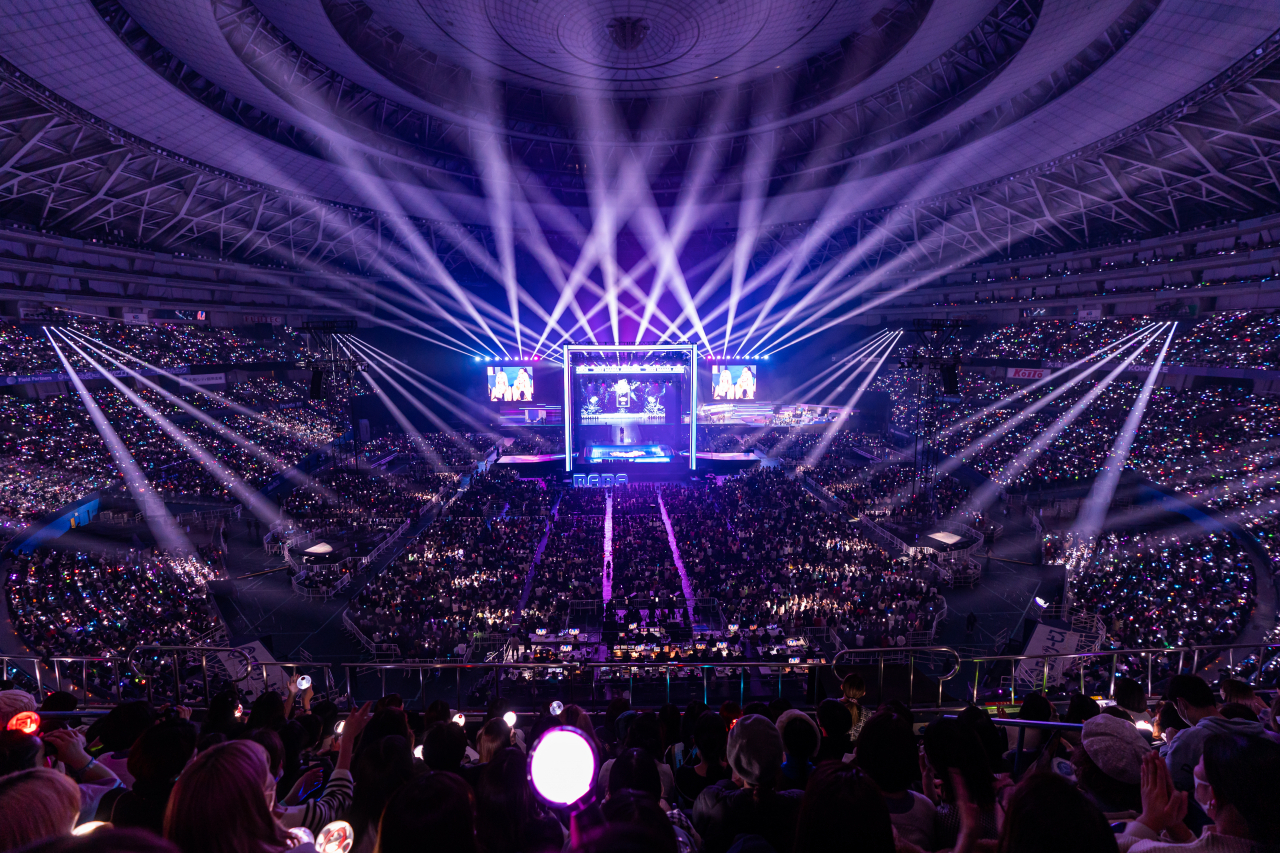 The 2022 Mama Awards take place at the Kyocera Dome in Osaka, Japan, Wednesday. (CJ ENM)