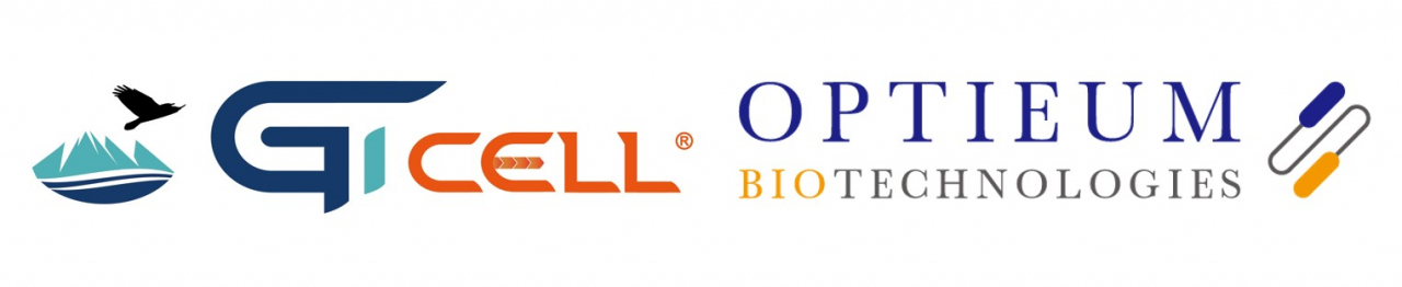 Logos of GI Cell and Optieum Biotechnologies (GI Cell)