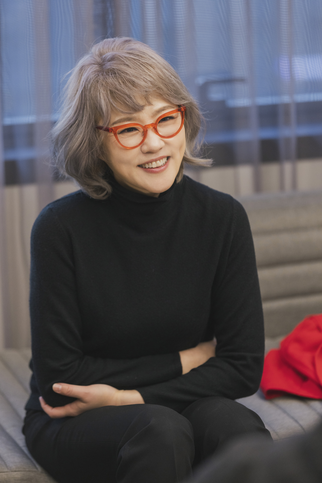 Jazz vocalist Nah Youn-sun speaks during an interview with The Korea Herald in Seoul, Dec. 7. (NPLUG)