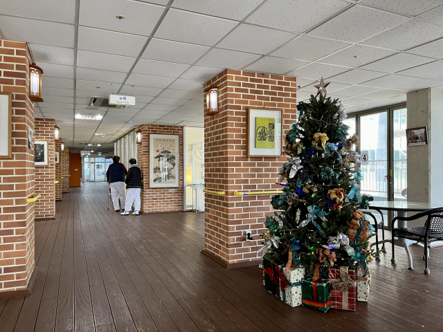 This winter the nursing hospital set up its first Christmas trees since COVID-19. (Kim Arin/The Korea Herald)