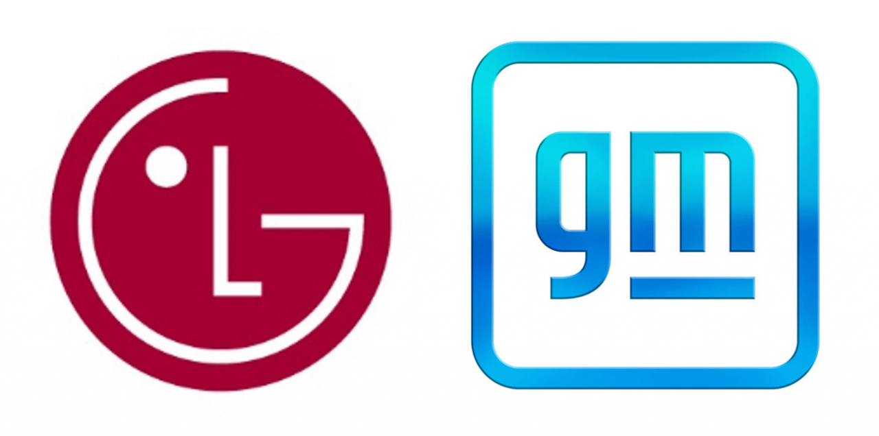 Logos of LG and GM (Downloaded from each company's website)