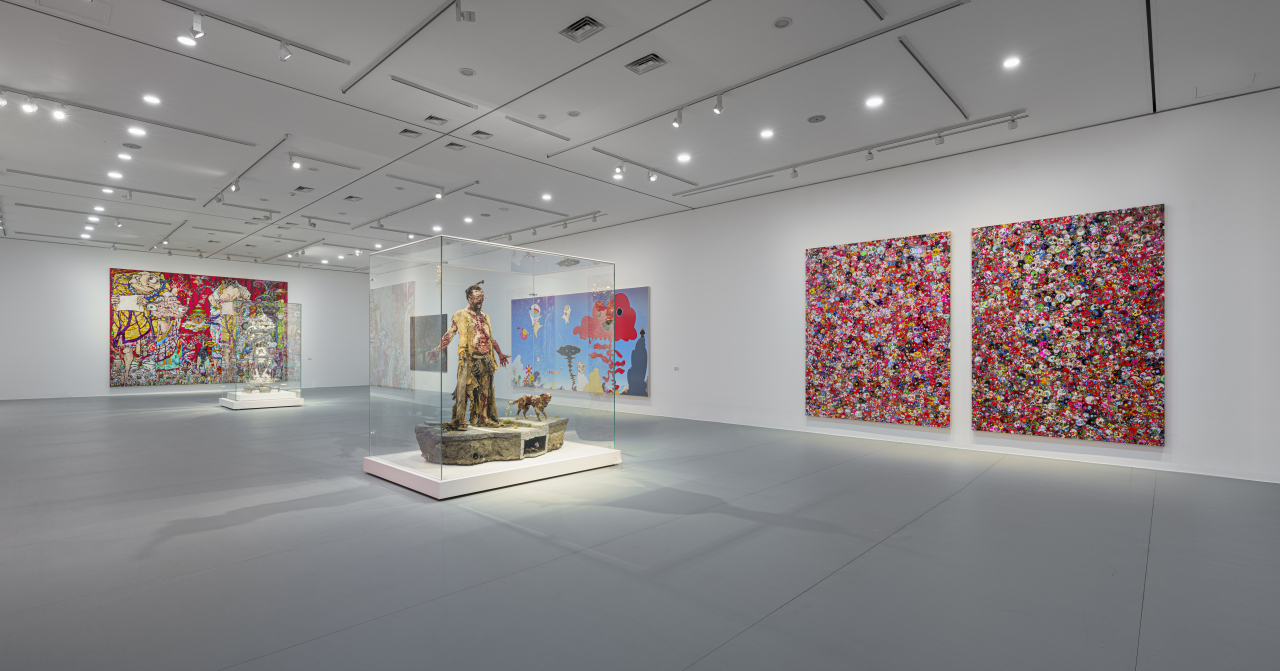 An installation view of “Takashi Murakami: MurakamiZombie” at the Busan Museum of Art in Busan(©Takashi Murakami/Kaikai Kiki Co., Ltd. All Rights Reserved. Courtesy of the artist and Perrotin)