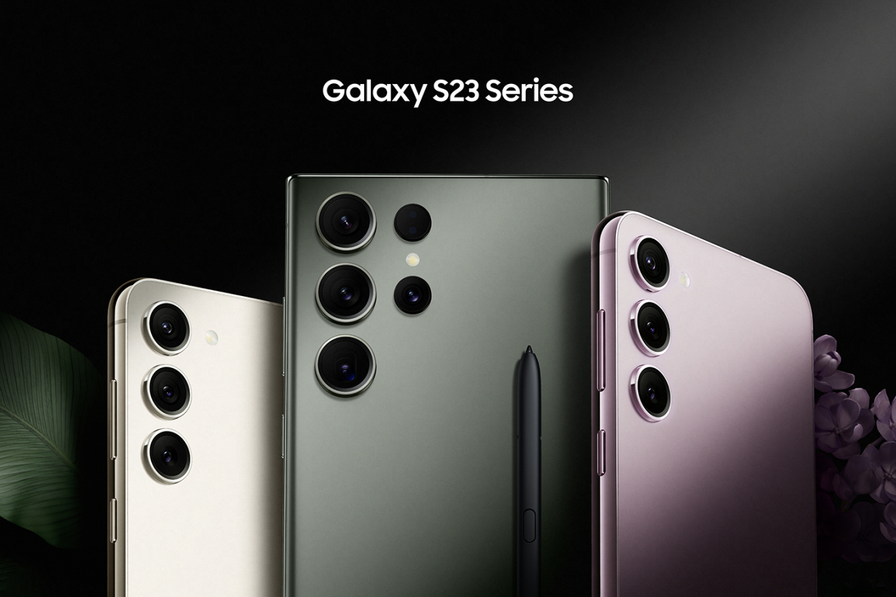 An image of Samsung Electronics' new Galaxy S23 smartphone series (Samsung Electronics)