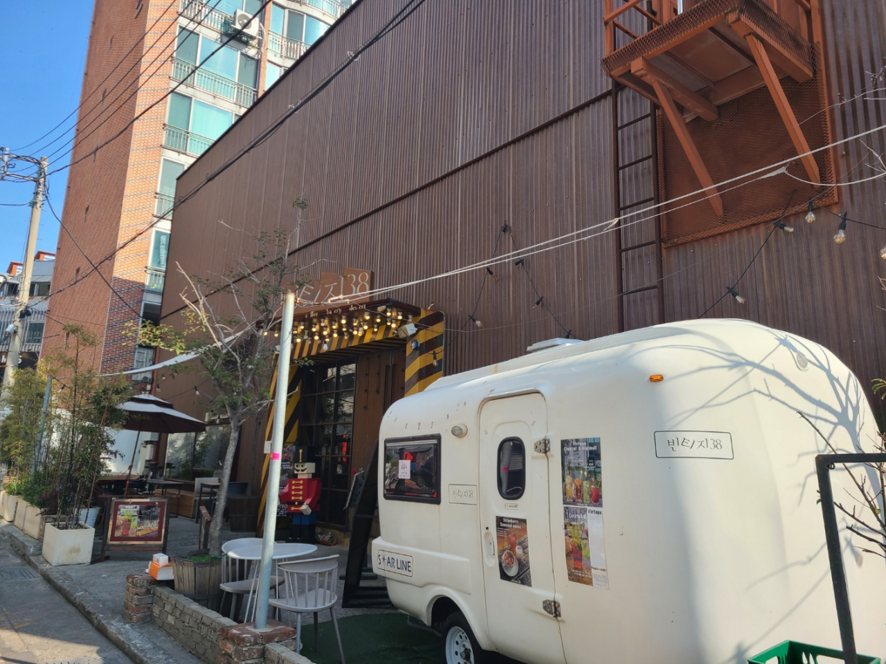 Jeonpo Cafe Street, located near the commercial district of Seomyeon in Busan (Jung Min-kyung/The Korea Herald)