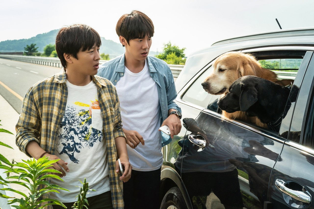 Cha Tae-hyun (left) and Yoo Yeon-seok in “My Heart Puppy” (Kidari Studio)