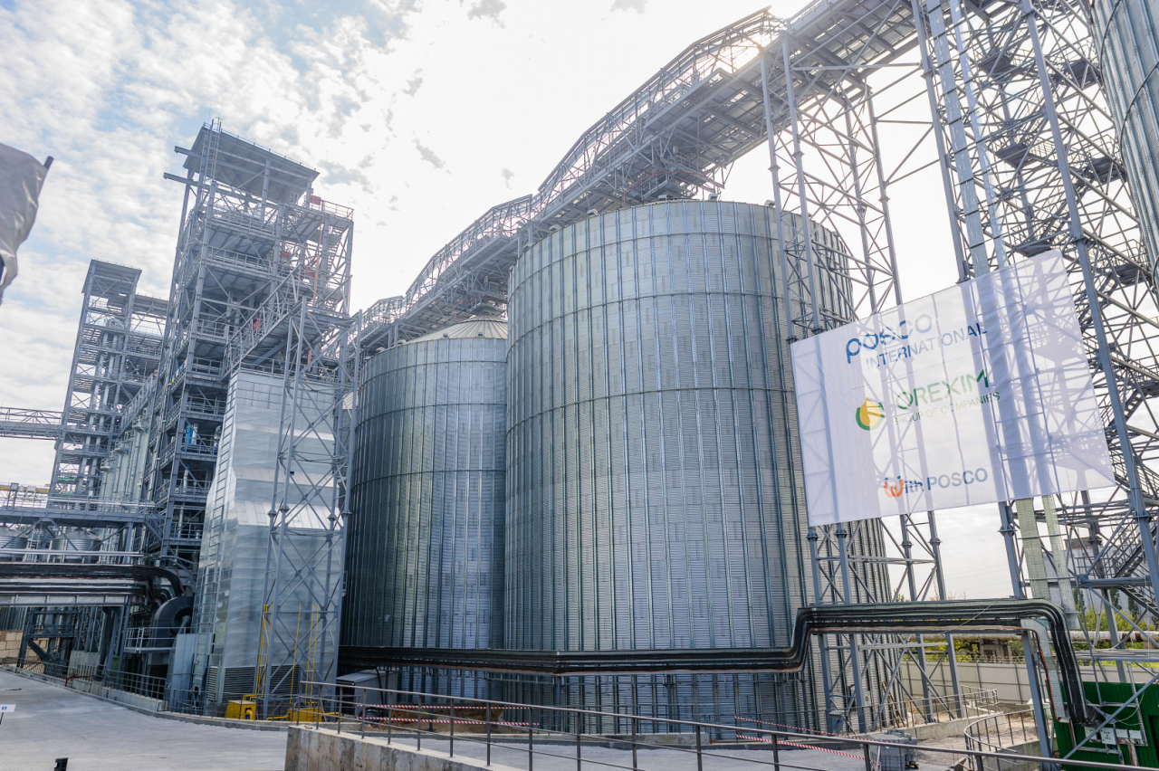 A view of Posco International's grain terminal located in Mykolaiv, Ukraine (Posco International)