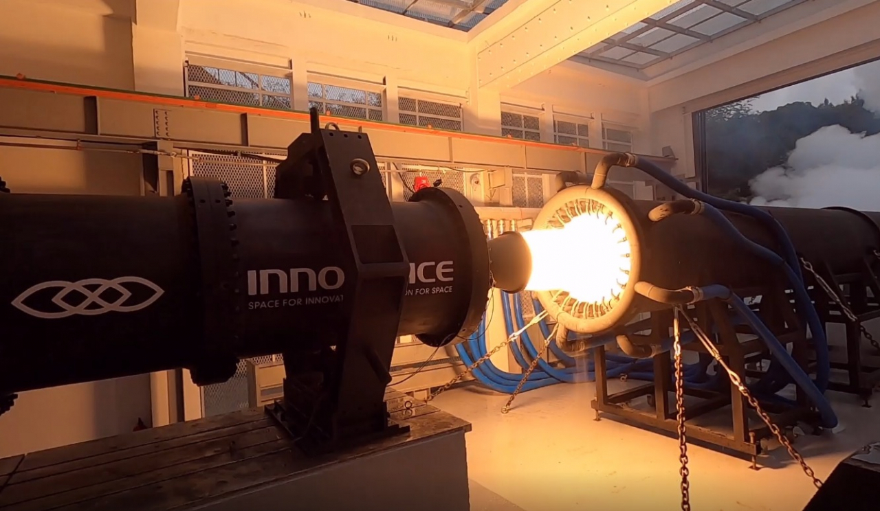 Innospace tests its hybrid rocket engine. (Innospace)