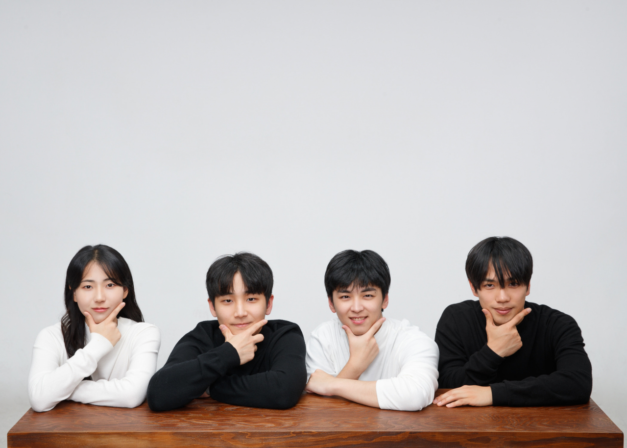 (From left) Co-founders Kim Soo-yeon, Park Ye-chan, Suh Ki-seok, and Baek Seon-gi of Yeonpick. (Yeonpick)