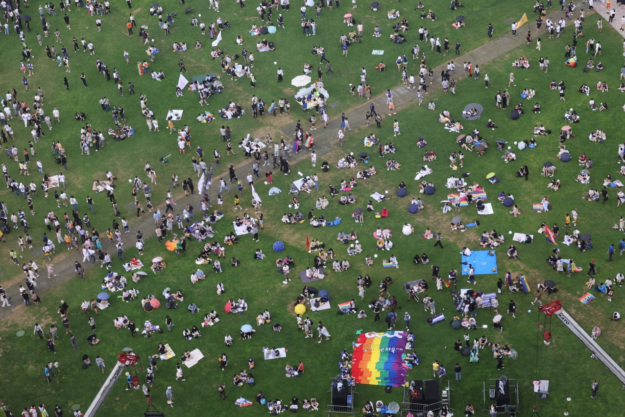 This file photo shows Seoul Queer Culture Festival in 2022. (Yonhap)