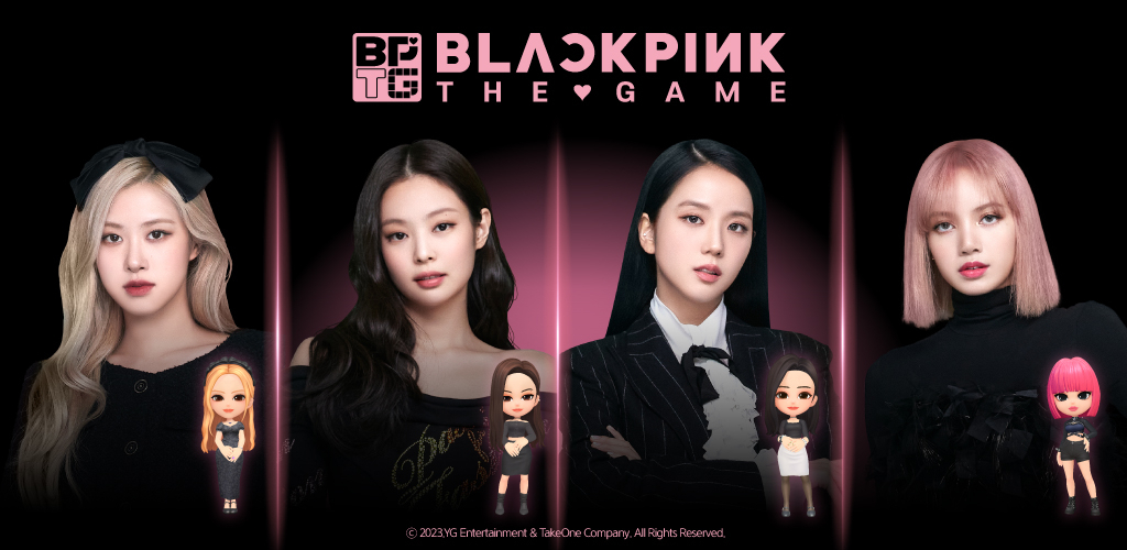 A poster promoting Blackpink The Game (YG Entertainment)