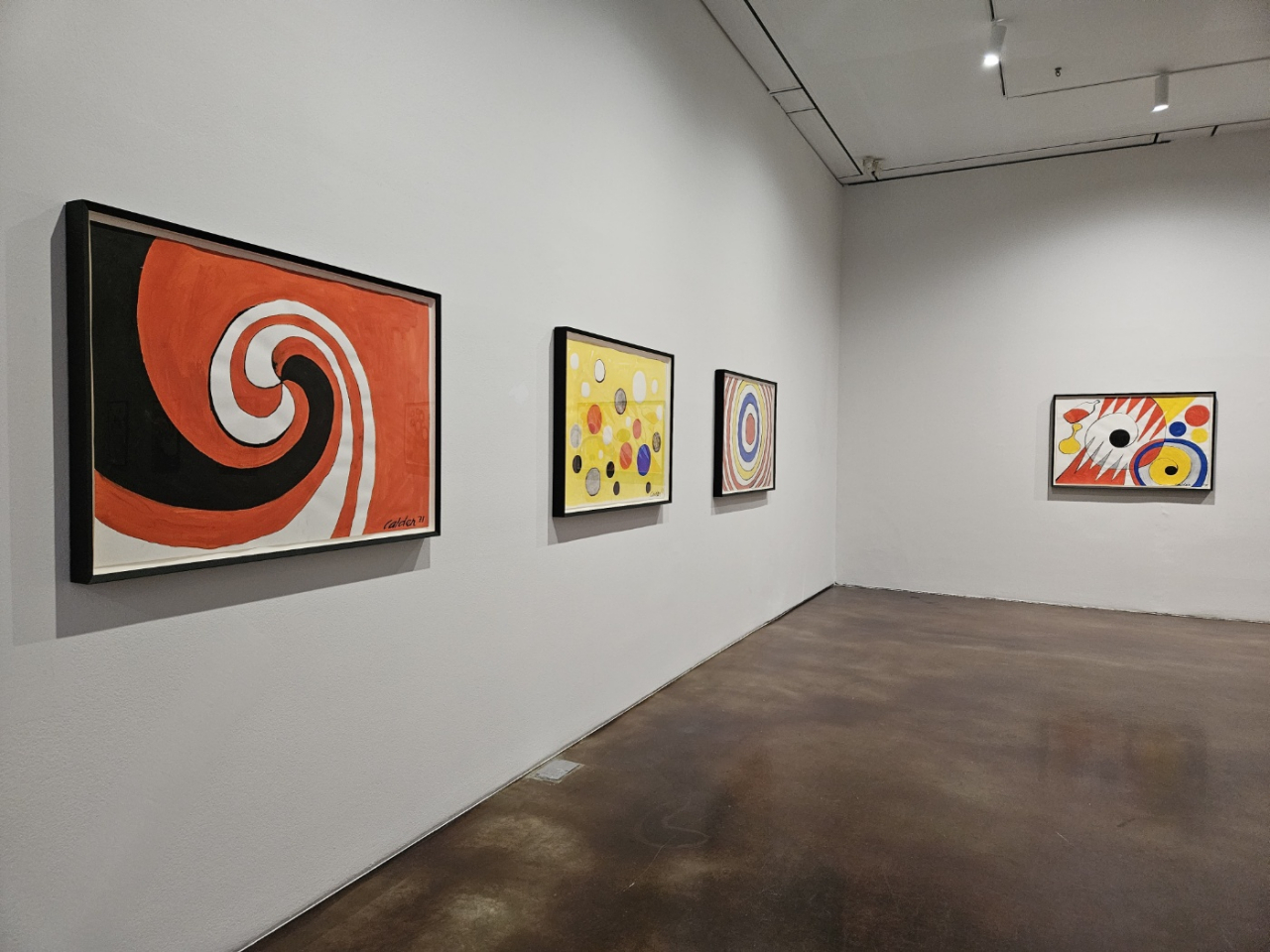 An installation view of the 