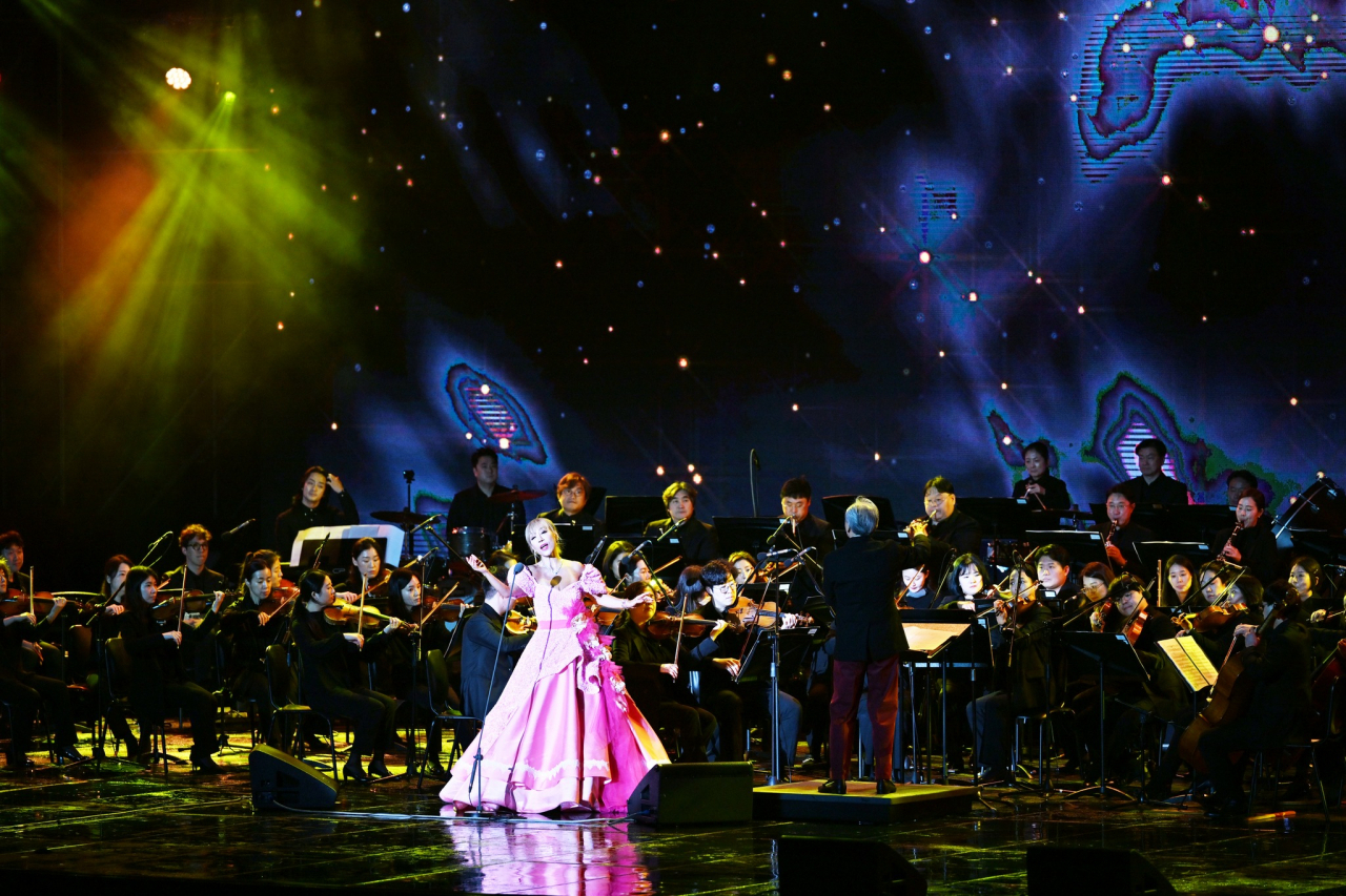 Soprano Sumi Jo performs during the 