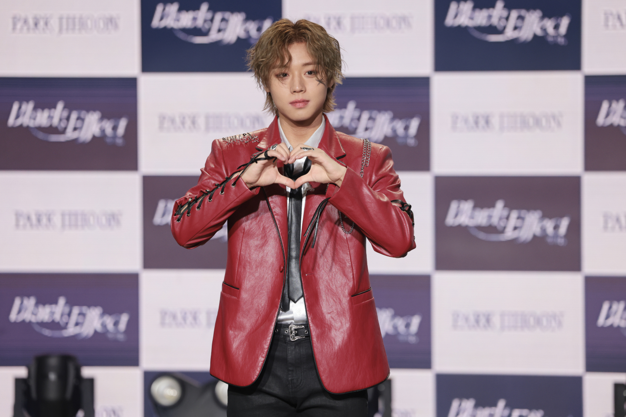 Park Jihoon holds a press conference for his new solo album 