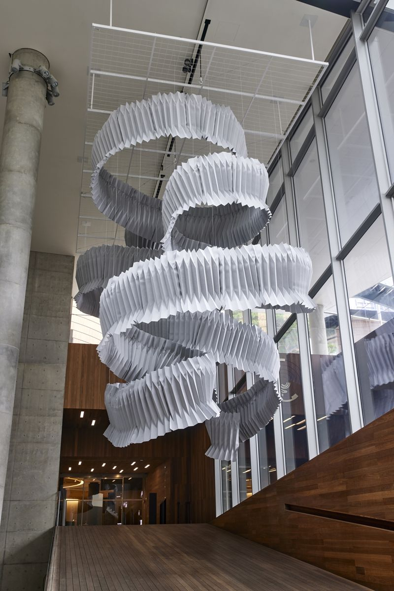 Japanese architect Kengo Kuma's installation SU:M. (Lotte Shopping Co.)