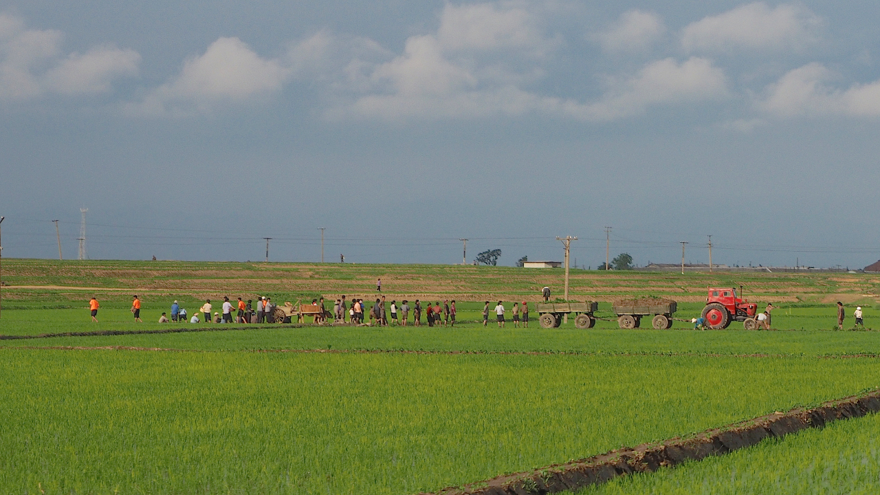Tongbong Collective Farm in Hamju district, southwest of Hamhung, on North Korea’s east coast. (Photo courtesy of Clay Gilliland)