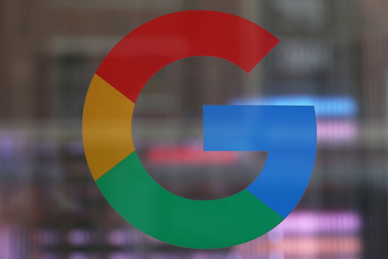 The logo of Google is seen at the Google Store Chelsea in New York City. (Reuters-Yonhap)