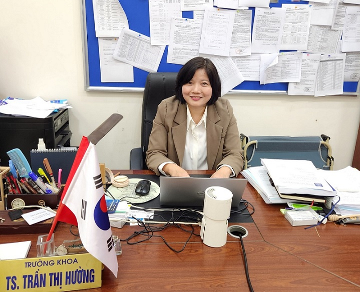 Tran Thi Huong, dean of the faculty of Korean language and culture at the University of Languages and International Studies, Vietnam National University (Choi Jae-hee/The Korea Herald)