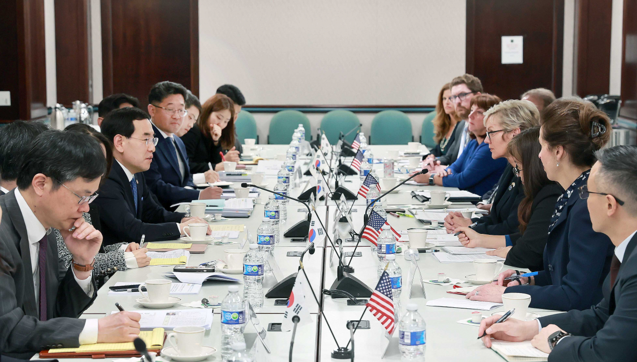 The energy ministers of South Korea and the United States hold a meeting in Washington on Thursday. (Ministry of Trade, Industry and Energy)