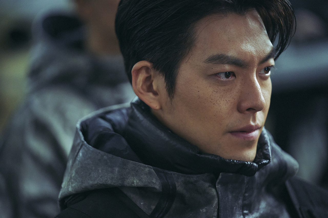 Kim Woo-bin stars as a courier named “5-8” in the Netflix original series “Black Knight.” (Netflix)