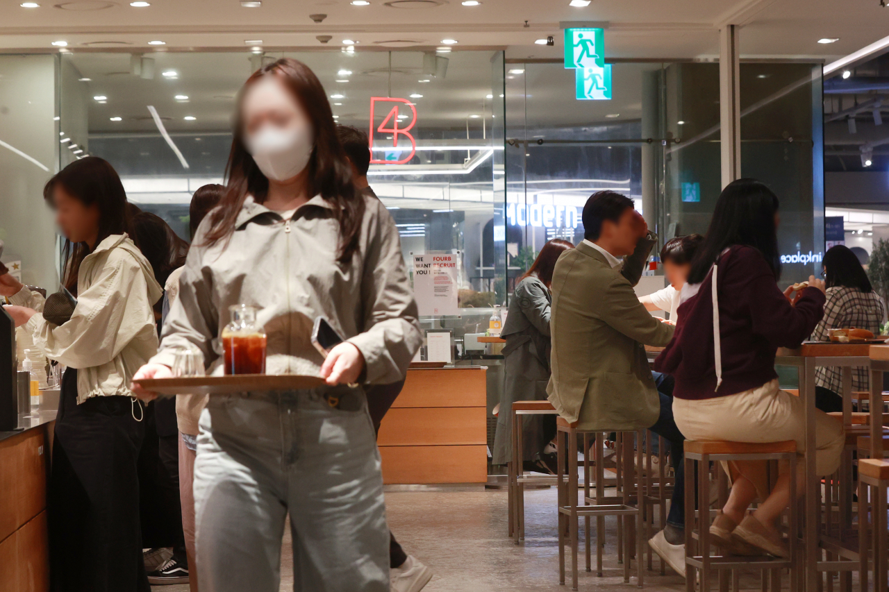 A photo shows a cafeteria located in Seoul. (Yonhap)