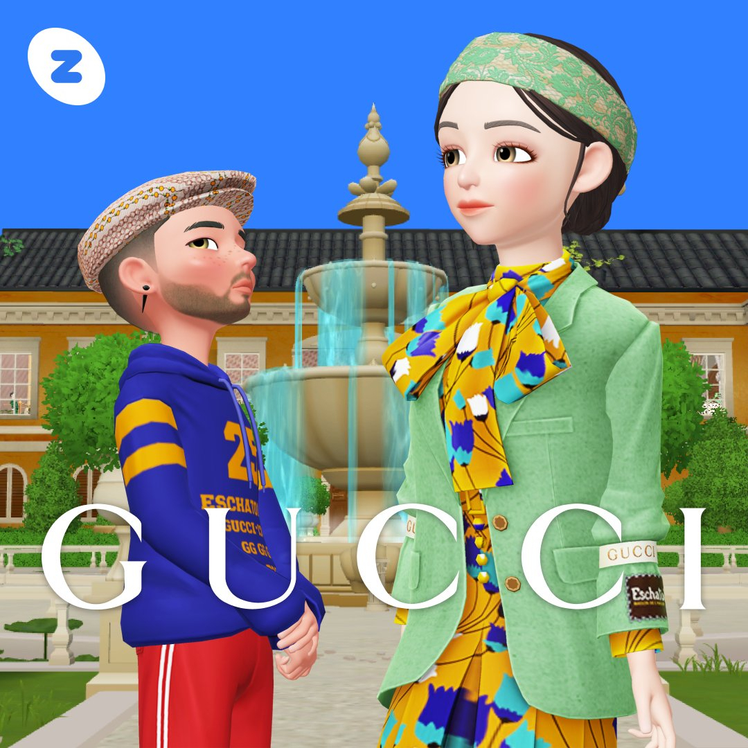 Gucci is among the first high-end fashion house to launch their own virtual showrooms in Zepeto, a metaverse platform popular among teenagers. (Zepeto)