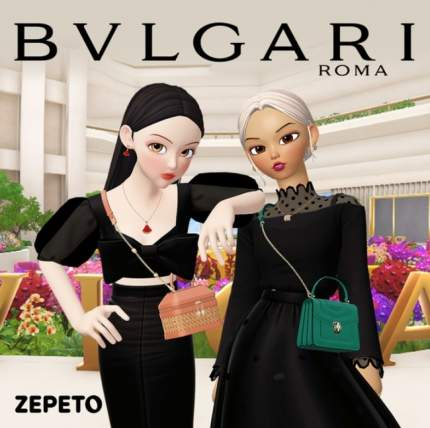 Bvlgari is among the first high-end fashion house to launch their own virtual showrooms in Zepeto, a metaverse platform popular among teenagers. (Zepeto)