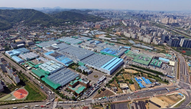 Kia Motors' plant in Gwangmyeong, south of Seoul. (Hyundai Motors)