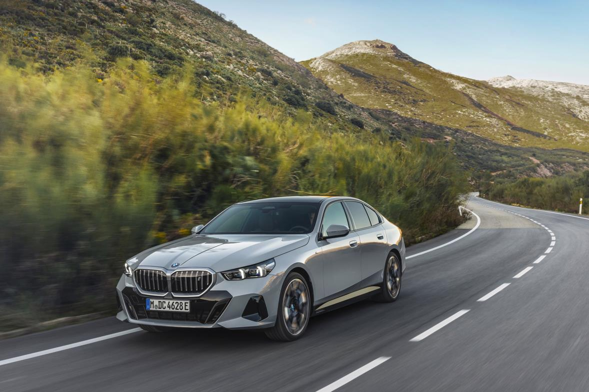 This file photo provided by BMW Korea shows the German carmaker's new 5 series model, which will be launched in South Korea in October 2023. (Yonhap)