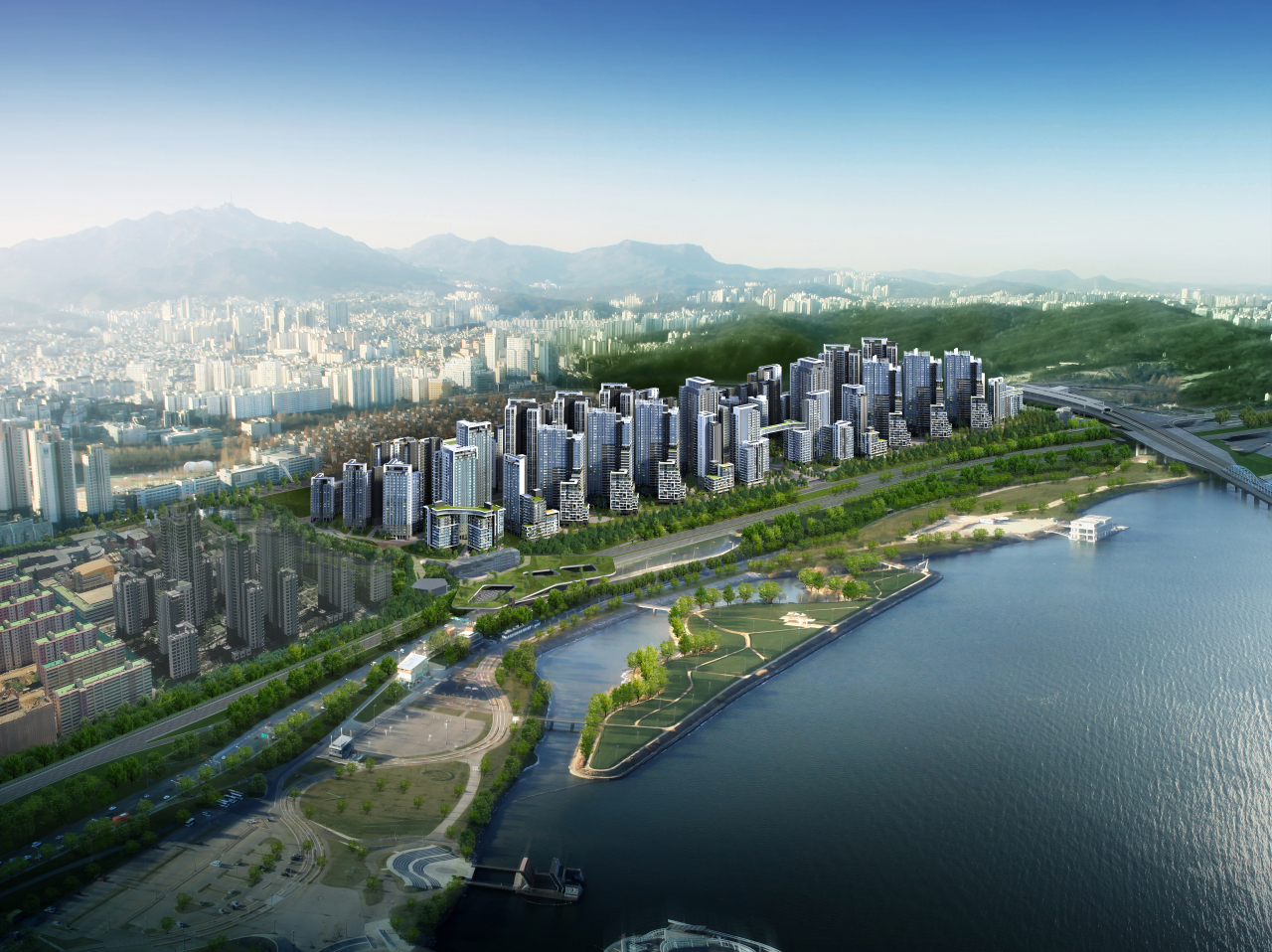 A rendered image of the reconstructed Banpo Jugong apartment complex 1 in Seocho-gu, southern Seoul. (Seoul City)