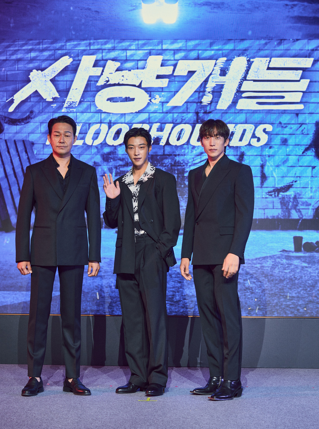 From left: Actors Park Sung-woong, Woo Do-hwan and Lee Sang-yi of 