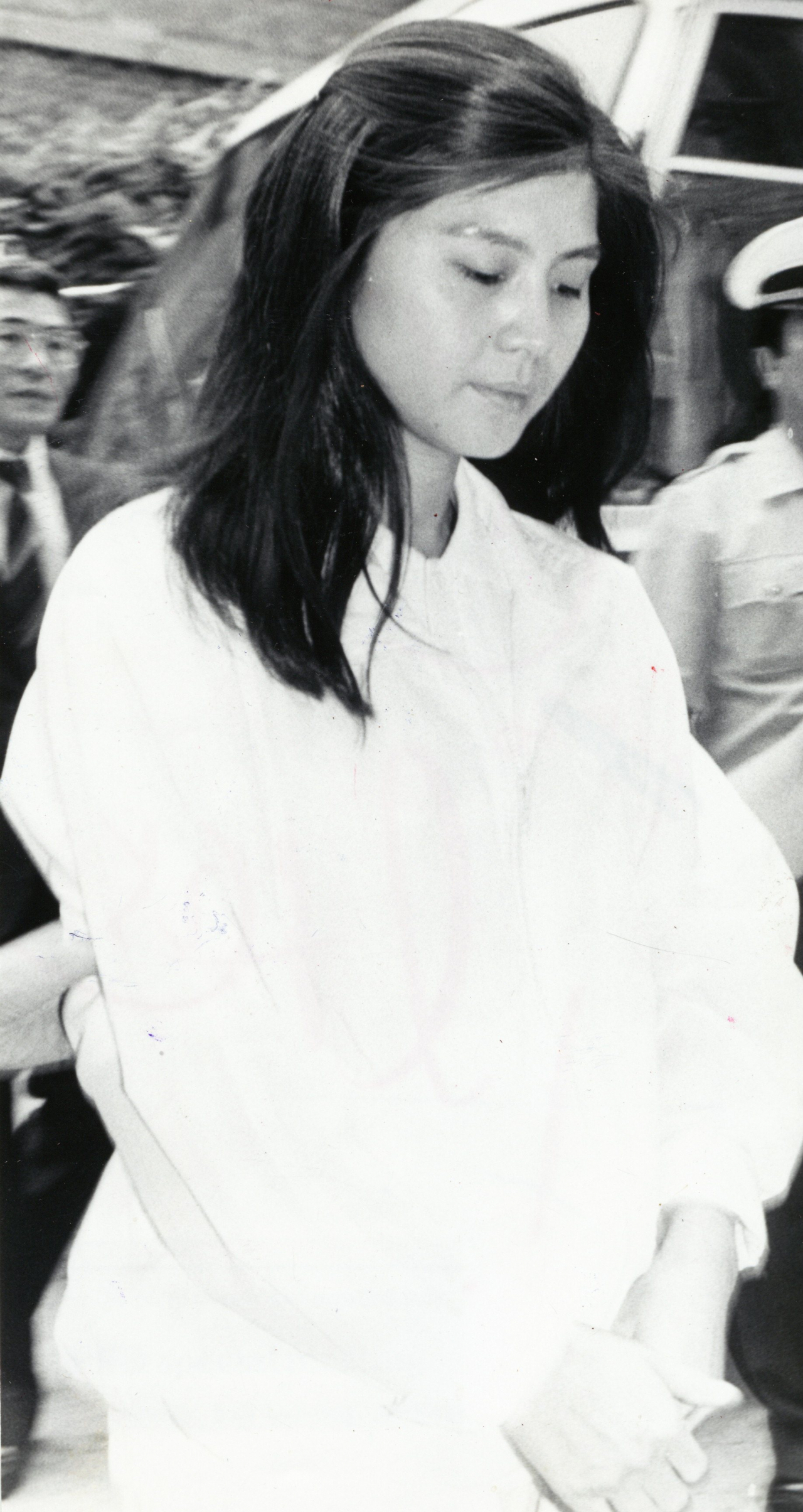 Kim Hyon-hui, one of the two North Korean agents behind the 1987 bombing of Korean Air Flight 858, attends a court hearing in Seoul in this file photo dated July 22, 1989. (The Korea Herald DB)