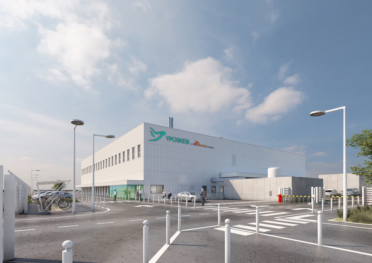 A rendering of Yposkesi's new plant located in Corbeil-Essonnes, south of Paris. (Yposkesi)