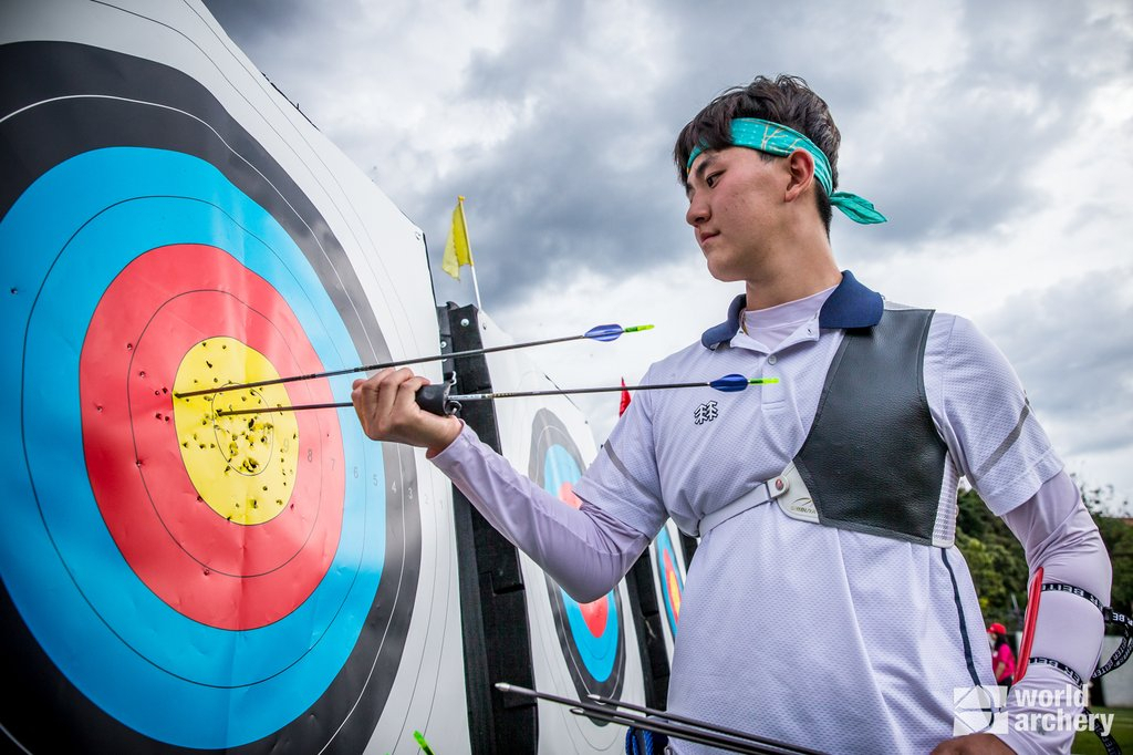 South Korean recurve archer Kim Je-deok on July 22, 2022 (World Archery)