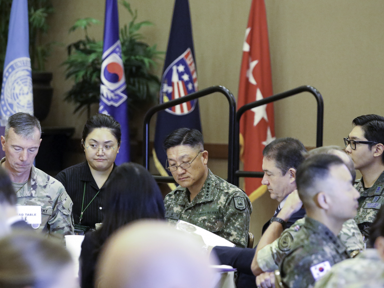 South Korean and United States military officials attend the inaugural Women, Peace, and Security Symposium on Tuesday. (Photo - United States Forces Korea)