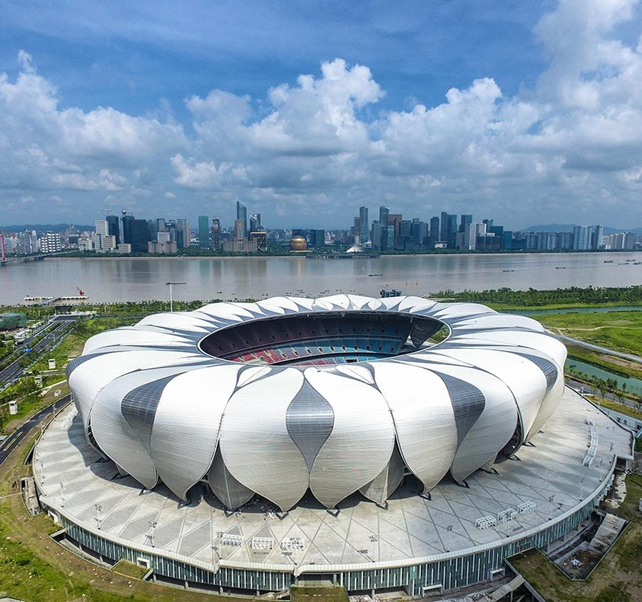 Hangzhou Olympic Sports Center Stadium in Hangzhou, China (Yonhap)