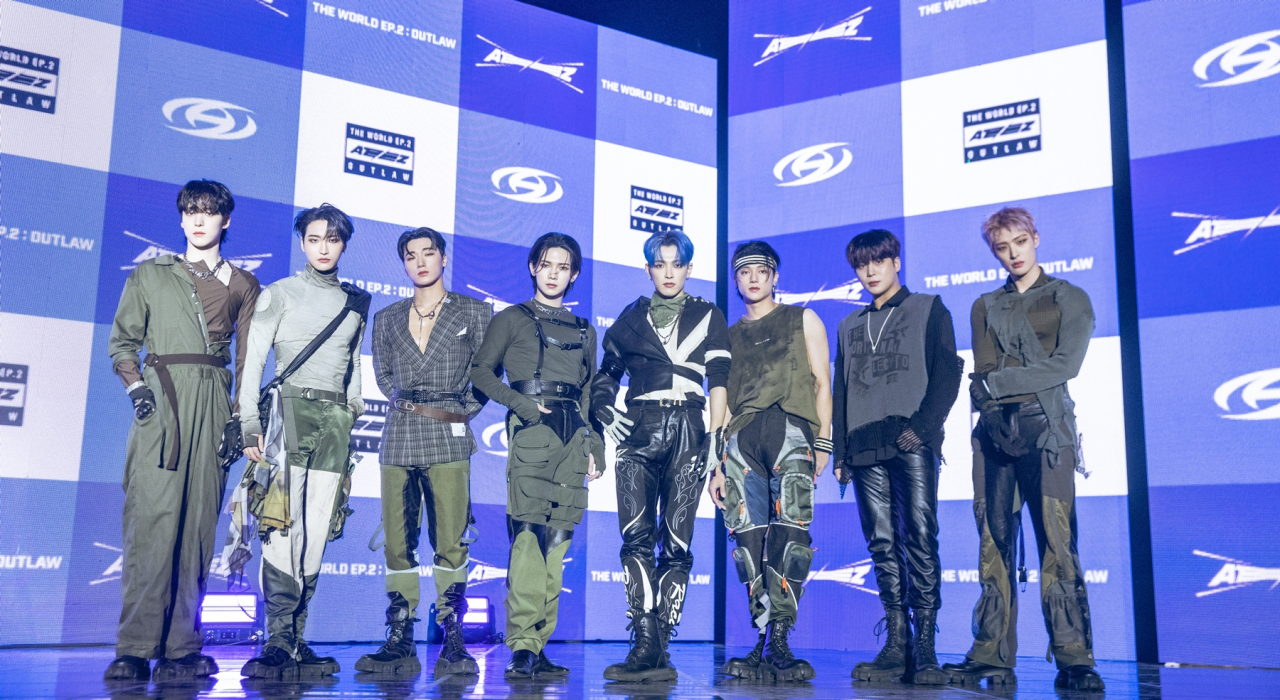 Ateez holds a press conference for its ninth EP, 