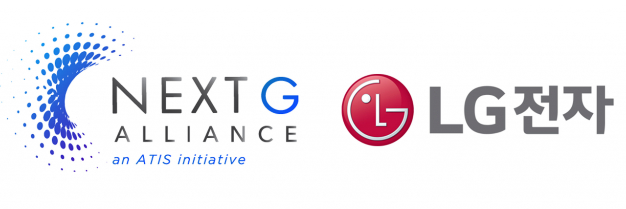 The logos of LG Electronics (right) and the Next G Alliance (LG Electronics)