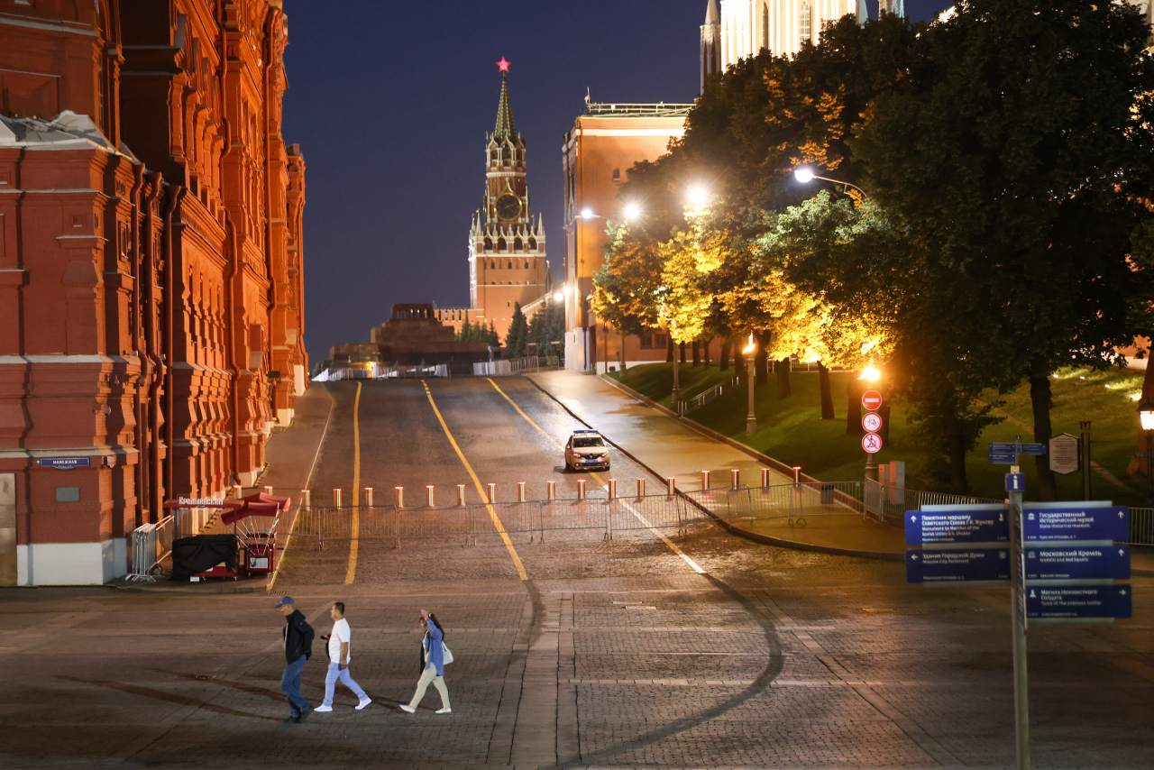 A view of Kremlyovsky Drive leading to Red Square. (TASS-Yonhap)