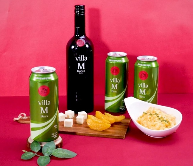 Villa M Birra, a canned beer blended with sweet white wine, was launched by local beer company Amazing Brewing Co. in January. (Amazing Brewing Co.)